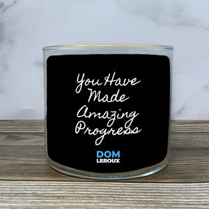 You Have Made Amazing Progress | Large 3-Wick Inspirational Candle